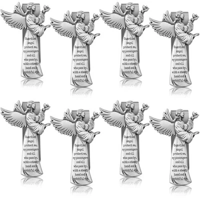 8 Pieces Guardian Angel Religious Sun Visor Clips for Car Protect My Passenge... - Image 1 of 4