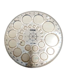 @ Circle 360 Degrees Full Round Scale With Circle Stencils - Picture 1 of 5