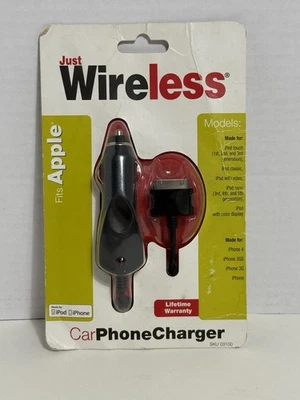 Cargador portátil Just Wireless A/C para Apple ¡NUEVO EN CAJA! Para iPhone 4, 3GS + iPod 1/2/3 Foto 1 de 3