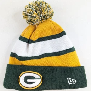 NFL Green Bay Packers Winter Beanie Bommel Strickmütze Fleece gefüttert Mütze mit Quaste - Bild 1 von 3