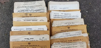 音乐会乐队乐谱游行 Karl King Sousa Alfred Seitz Fillmore 批量 11 件 — 第 1/3 张图片