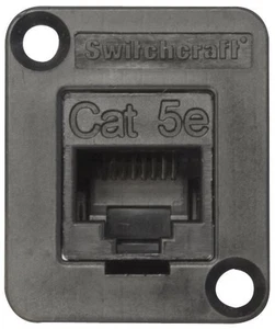 SWITCHCRAFT/CONXALL - Penyambung RJ45 Cat5E, Feed Through, Panel - Picture 1 of 1