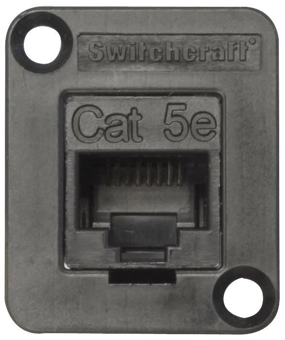 SWITCHCRAFT/CONXALL - Penyambung RJ45 Cat5E, Feed Through, Panel - Image 1 of 1