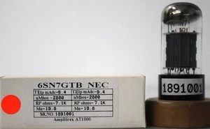 6SN7GTB NEC made in England Amplitrex AT1000 Tested Qty 1 Pc - Picture 1 of 12