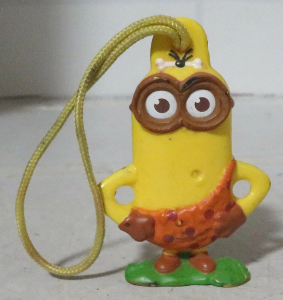 ACTION FIGURE MINION 2.5" Despicable Me Cave Man General Mills Toy #1 Cereal Pro - Image 1 of 4