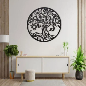 Lebensbaum Baum des Lebens Metall Deko Wanddeko Wallart Dekoration Lebensblume