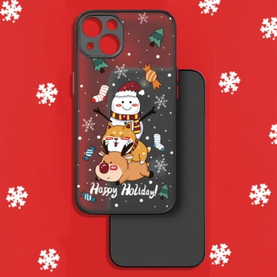 Christmas Case For iPhone 15 14 13 12 Pro Max 11 XS Shockproof Cover Phone Shell - Image 1 of 4