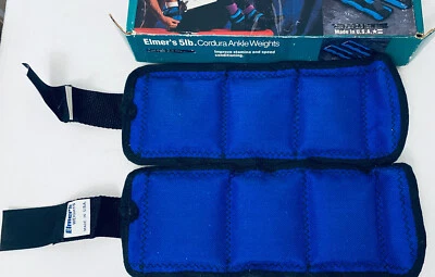 BOLINGER ELMERS CORDURA ANKLE WEIGHTS 1 Pair Exercise Running Made USA 1.7 Lbs — 第 1/4 张图片