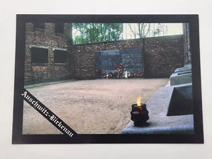 Auschwitz Birkenau execution wall of block 11 Vintage 1992 postcard unposted - Picture 1 of 3