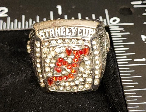 New Jersey Devils 2003 Stanley Cup Replica Ring Broudeur Hockey Championship 11 Cover