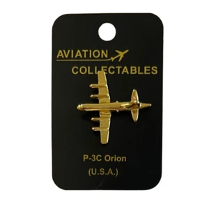 140069 P-3C ORION (USA) 3D PLANE AIRCRAFT AVIATION GOLD LAPEL PIN BADGE - Picture 1 of 2