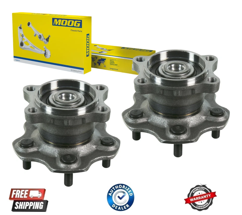 Cojinetes de buje trasero MOOG 2 ruedas tracción delantera para Nissan Altima 02-06 Máxima Quest 04-08 Foto 1 de 1