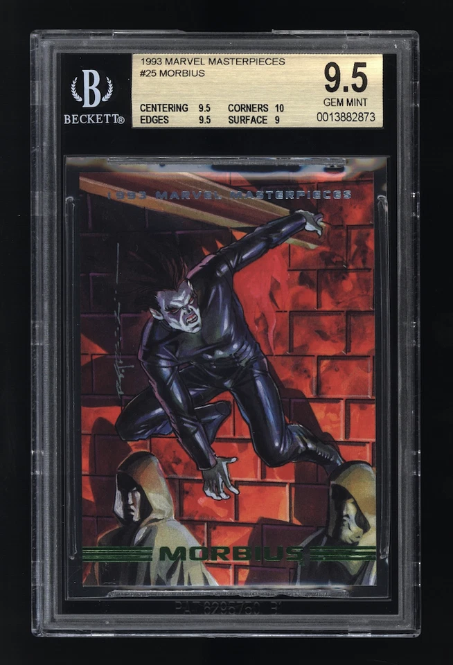 1993 Marvel Masterpieces #25 Morbius BGS 9.5 10 9.5 9 Gem Mint POP 2 MCU Card - Image 1 of 1