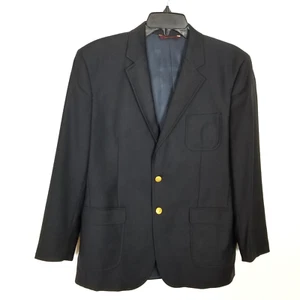 Brooks Brothers Loro Piana Sport Coat Boys 18 Blue Red Fleece Blazer Wool Jacket - Picture 1 of 10
