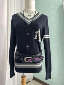 Diesel Women S Knit Sweater Heisei Gal Y2K Luxury Casual Style Warm Pre-Owned - Picture 1 of 7