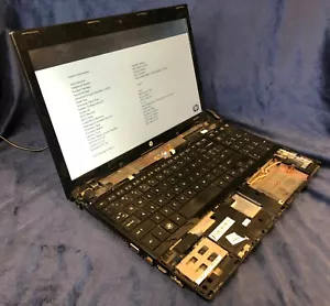 *HP ProBook 4525s, AMD Athlon II P340 2.2MHz, 4GB. No HDD/Bat/PS Missing TopDeck - Picture 1 of 11