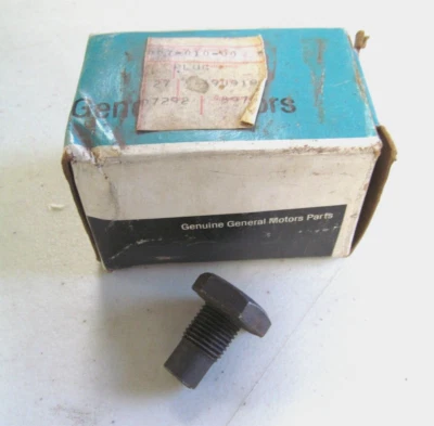 1964-1976 Oldsmobile 442 Delta 88 98 Toronado NOS GM Oil Pan Drain Plug # 390919 - Изображение 1 из 4