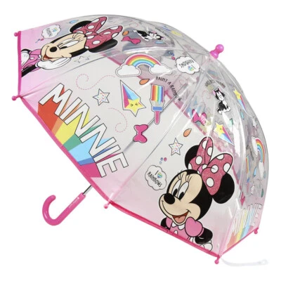 Disney Minnie Mouse Paraguas ⌀ 71 cm Paraguas Cúpula Ligera para Lluvia Foto 1 de 3