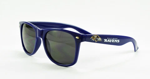 Baltimore Ravens Retro Sunglasses UVA 400 Lens NFL Football Beachfarer Style Cover