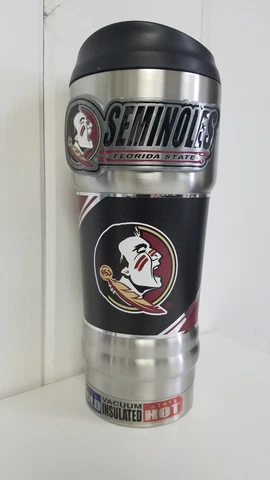 Florida St Seminoles  FSU "MVP" 18 oz Stainless Steel Tumbler Cup Great American Cover