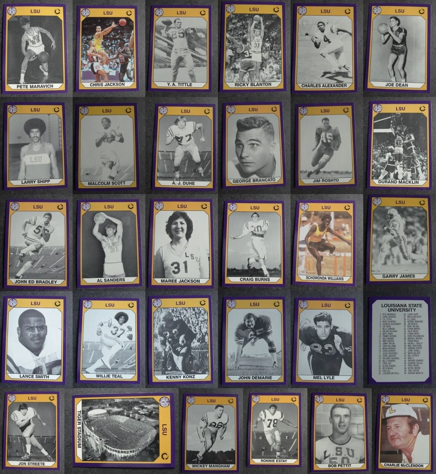1990 Collegiate Collection LSU Tigers Football Complete Your Set U You Pick - Image 1 of 1