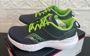 Saucony Kinvara 14 SK267104 Green Gray Sneaker Kids US 13 Athletic Running Shoes - Picture 1 of 6