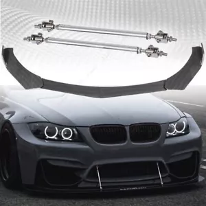 Carbon spoiler sword front spoiler lip for BMW 3 Series E46 E90 E91 E93 F30 F31 - Picture 1 of 13