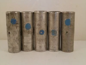 THOMAS & BETTS *5ER SET* SHORT BARREL SPLEISSVERBINDER BLUE DIE 76 - Bild 1 von 3