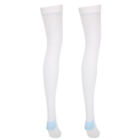 Ghb (Blanc M)Varicose Vein Stockings Anti-Slip Blood Clots Compression Socks Hea