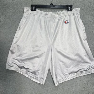 Vintage Champion Shorts Men's Size L Gray Boarding Surfing Mesh Gym Basketball - Picture 1 of 7