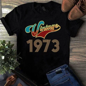 Vintage 1973 Vintage Gift Women Men Tshirt - Picture 1 of 1