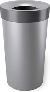 Vento Kitchen Trash Can with Open Top, Large 16-Gallon (62 L) Capacity, Grey - Picture 1 of 12