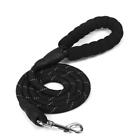handle nylon rope dog leash black
