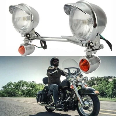 适用于雅马哈 Cruiser V Star XVS 650 驾驶通过转向信号 Spot 雾灯条 — 第 1/4 张图片