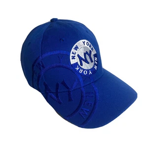 Gorra de béisbol ajustable New York bordada azul blanca gorra hipster - Imagen 1 de 7
