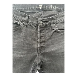 "Pantalones de mezclilla para hombre Rhigby gris oscuro 7 for All Mankind 32"" x 30""" - Imagen 1 de 9