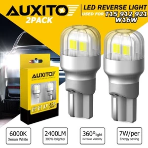 921 912 T15 LED Back Up Reverse Light Bulbs 6000K Xenon Super White Free Return - Picture 1 of 12
