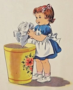 VINTAGE 1951 LITHO PRINT - THE SUNDAY SCHOOL HOUSE - ITEM #NP-2-8 - 11" X 14" - Picture 1 of 3