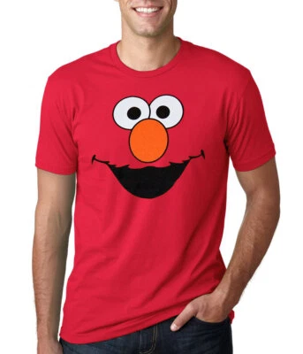 Camiseta Sesame Street Elmo Face adulto Foto 1 de 2