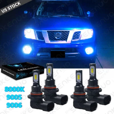 For Nissan Titan 2004-2015 8000K LED Headlight Bulbs High Low Beam Combo Kit - Image 1 of 4