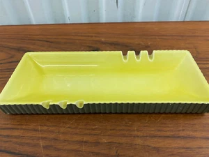 Vintage Hyalyn 776 Pottery Ashtray Cork Bottom 4" x 10” Mid Century Ceramic  - Picture 1 of 7