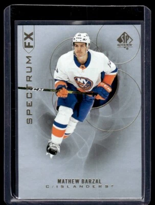 2020-21 SP Authentic Spectrum FX Mathew Barzal New York Islanders #S-18 - Image 1 of 2