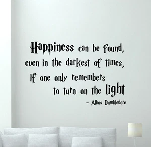 Harry Potter Quotes Wall Decal Albus Dumbledore Vinyl Sticker Art Mural 89crt - Picture 1 of 2