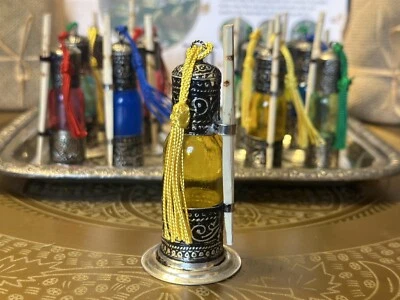   手工制作摩洛哥科尔玻璃金属容器 — 第 1/4 张图片