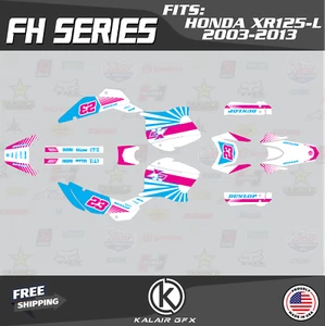 Graphics Decal Kit for Honda XR125L XR 125L (2003-2013) FH Series - Magenta - Foto 1 di 6