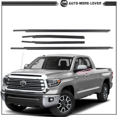 Moldura de cinturón de puerta exterior para Toyota Tundra doble cabina 2007-2020 Foto 1 de 4