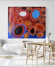 HUGE 120cm by 100cm Dot Painting, Original Abstract Aboriginal Style Art
