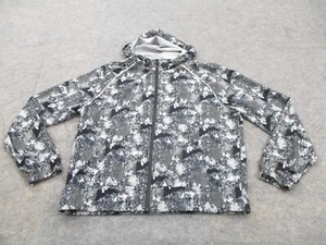 Hunter Target Jacket Mens Large Black White Camo Full Zip Hooded Coat - Picture 1 of 8