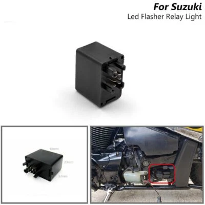Para Suzuki DRZ400S/SM GSXR GSX DL 7 pines relé intermitente luz de señal LED intermitente Foto 1 de 4