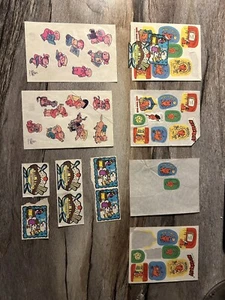 Vintage Aufkleber Lot geschnitten teilweise 80er Heathcliff Familie Zirkus Kratzer Schnüffeln - Bild 1 von 12